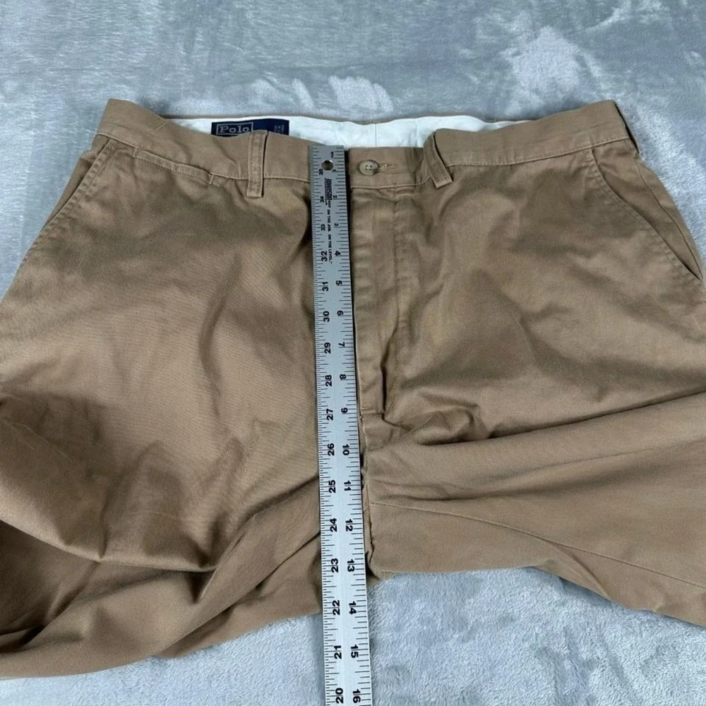 VTG Polo Ralph Lauren Prospect‎ Pant Mens 36x32 Brown Tan Chino Prep Classic